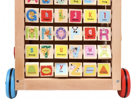 Antemergator Montessori 6 in 1 Girafa – Cub Educativ, Antepremergator si Centru de Activitati [9]