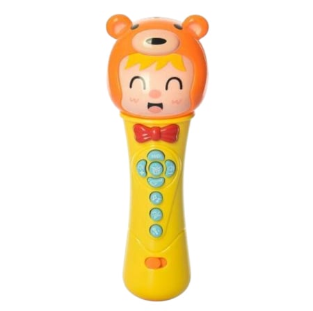 Antepremergator Muzical pentru Copii, cu Microfon, Luminite si Jucarii Interactive, albastru [4]