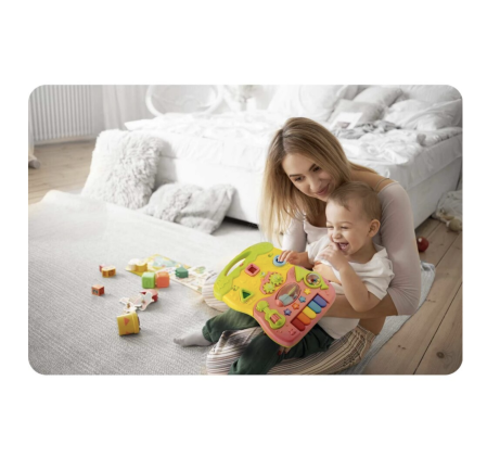 Premergatoare si antemergatoare - Antepremergator educational 2in1 Baby Walker Roz, cu panou detasabil si lumini