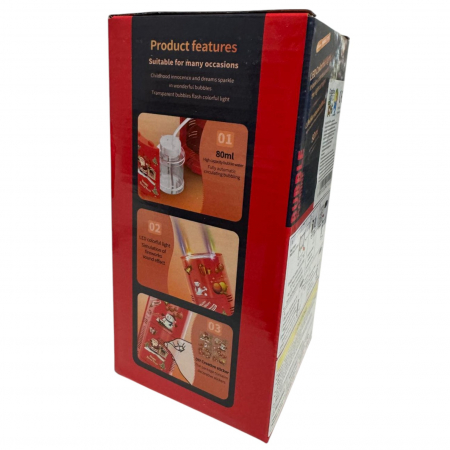 Aparat de baloane automat cu 13 orificii si lumini LED, cu efect de artificii, rosu [7]