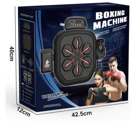 Music Boxing Machine cu Manusa, Aparat Box Inteligent cu Muzica, Montare pe Perete [5]