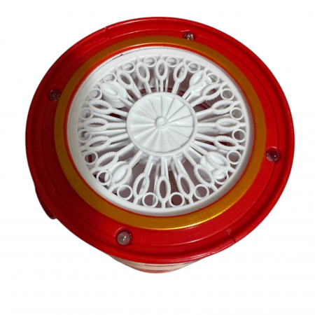 Aparat Mare de baloane automat cu 40 orificii si lumini LED, cu efect de artificii, rosu [10]