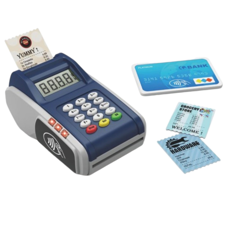 Jocuri si Jucarii - Aparat POS, Terminal de plata, jucarie interactiva cu sunet si lumini, 3 ani+