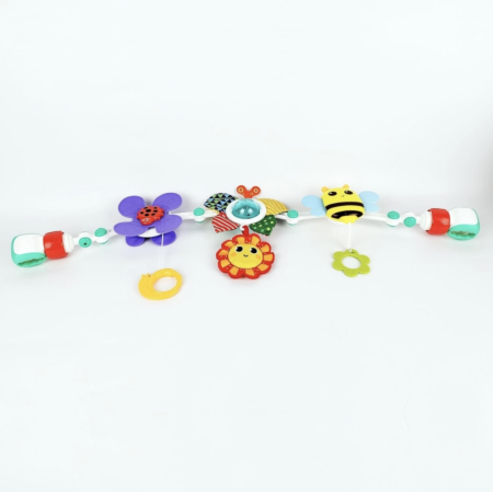 Arcada jucarii pentru patut sau carucior, cu zornaitoare si functii multiple, 48 cm [9]