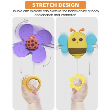 Arcada jucarii pentru patut sau carucior, cu zornaitoare si functii multiple, 48 cm [2]