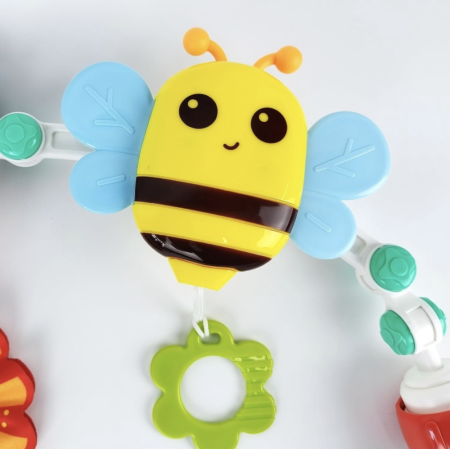 Arcada jucarii pentru patut sau carucior, cu zornaitoare si functii multiple, 48 cm [7]