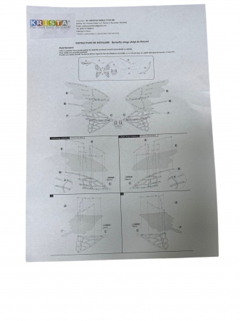 Aripi magice de zana cu LED, electrice, luminoase, cu sunete [9]