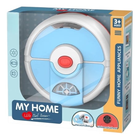 Jocuri si Jucarii - Aspirator Robot de Jucarie cu Functie de Colectare, Lumini si Sunete