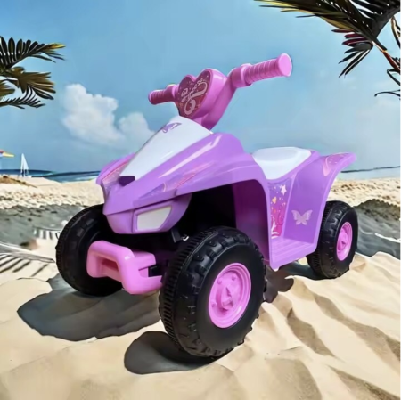 ATV electric pentru copii 2 ani+, 6V 4AH, 25W, 70x39x43 cm, roz [3]