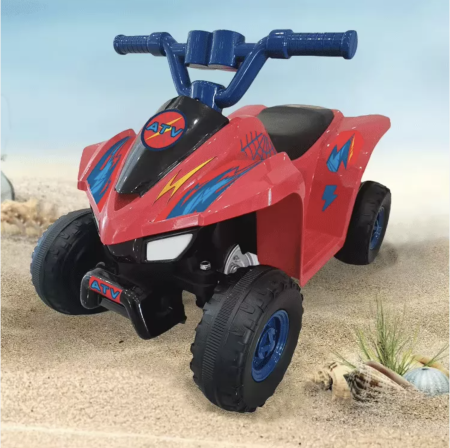 Jocuri si Jucarii - ATV electric pentru copii 2 ani+, 6V 4AH, 25W, 70x39x43 cm, rosu