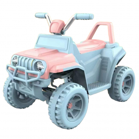 Vehicule electrice - ATV electric pentru copii, 6V, 1 motor, 4188, bleu - roz Krista