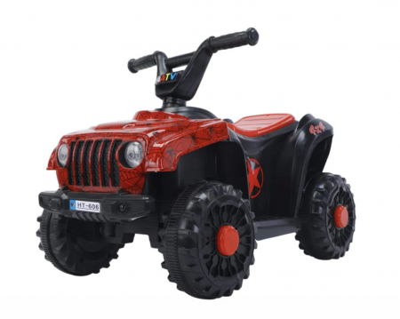 Vehicule electrice - ATV electric pentru copii, 6V, 1 motor, 4188, rosu Krista