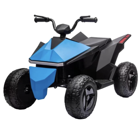 Vehicule electrice - ATV electric pentru copii DLS-X8, cu lumini LED, muzica si Bluetooth, albastru