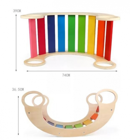 Balansoar Rainbow Rocker, din lemn [3]