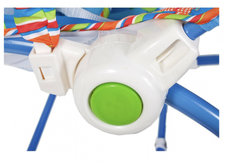 Balansoar si scaun 2 in 1 cu muzica si vibratii pentru leganare bebe 0-18 kg, Frog verde [6]