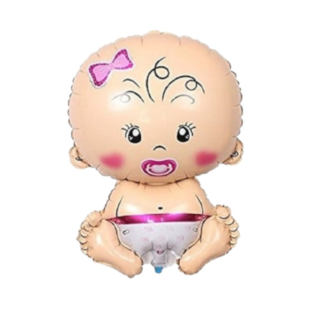 Articole de petrecere - Balon din folie pentru petrecere Bebe fetita 70 cm