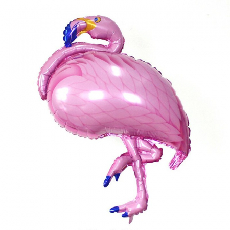 Articole de petrecere - Balon din folie pentru petrecere Flamingo, roz sau mov, 105 cm