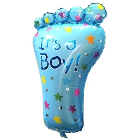 Articole de petrecere - Balon din folie pentru petrecere Piciorus, It's a Boy, Bleu, 75 cm