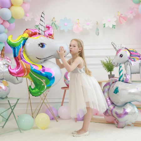 Balon din folie pentru petrecere Unicorn 90 cm [2]