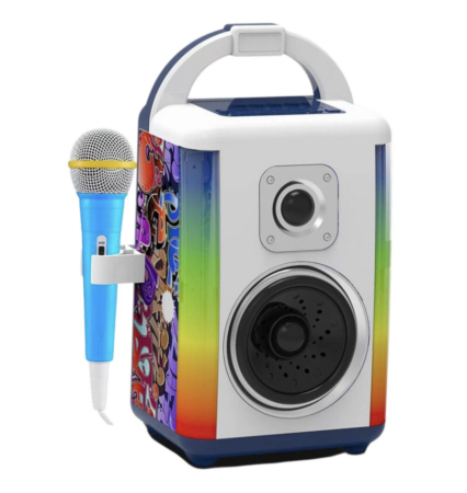 Boxa Karaoke Multifunctionala cu Lumini LED si Microfon [8]