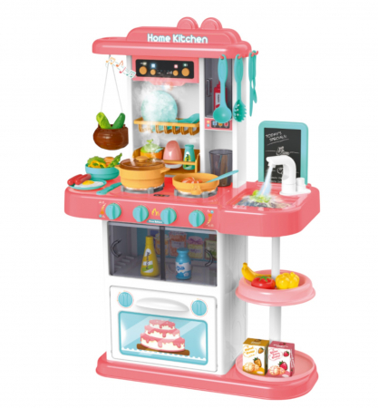 Bucatarie completa, cu 43 piese, Spraying Kitchen, roz [0]