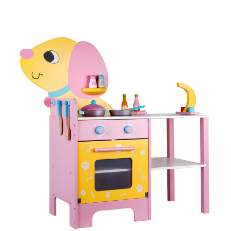 Bucatarii si seturi de gospodina - Bucatarie completa din lemn, Dog Kitchen