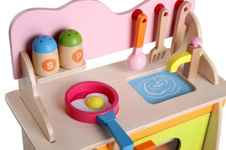 Bucatarie din lemn cu accesorii Kitchenette [6]