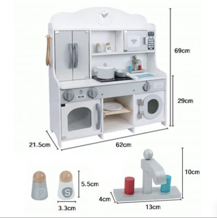 Bucatarie electrica Japoneza din lemn, Big White [5]