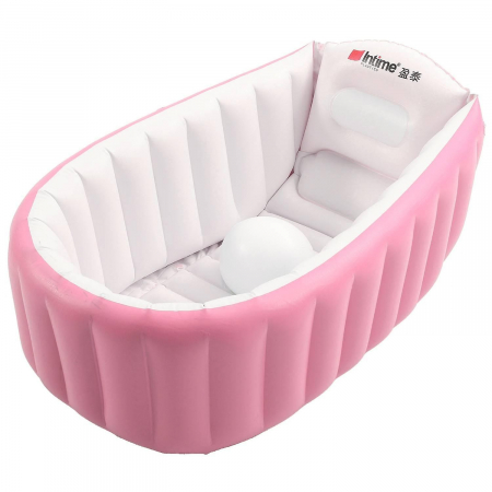 Cadite - Cadita gonflabila pentru baita bebelusului, Big Pink