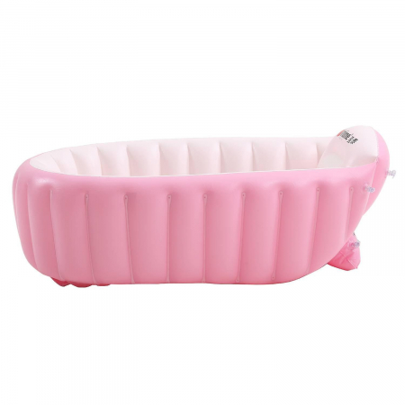 Cadite - Cadita gonflabila pentru baita bebelusului, Big Pink