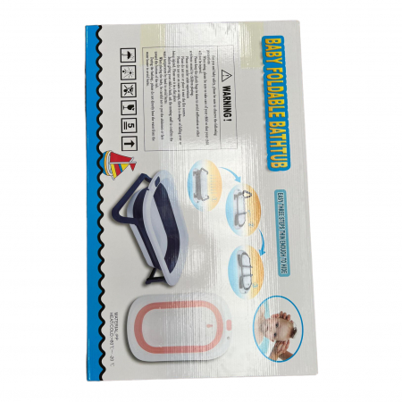 Cadita pliabila cu supapa de scurgere, pentru bebelusi, albastru [6]