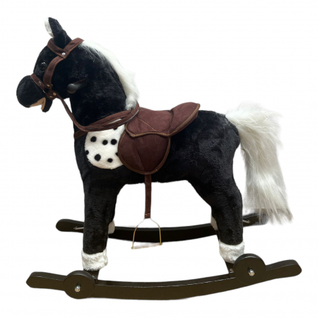 Camera copilului - Calut balansoar din plus negru mare