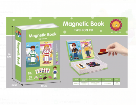 Carte cu 18 Puzzle Magnetic Fashion, 55 piese [2]