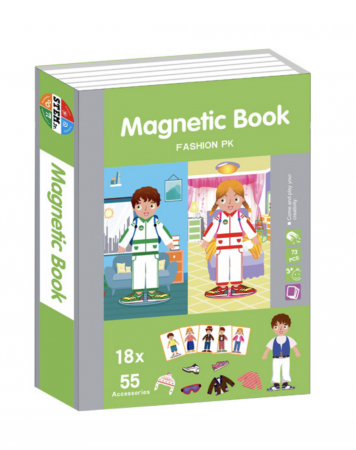 Carte cu 18 Puzzle Magnetic Fashion, 55 piese [3]