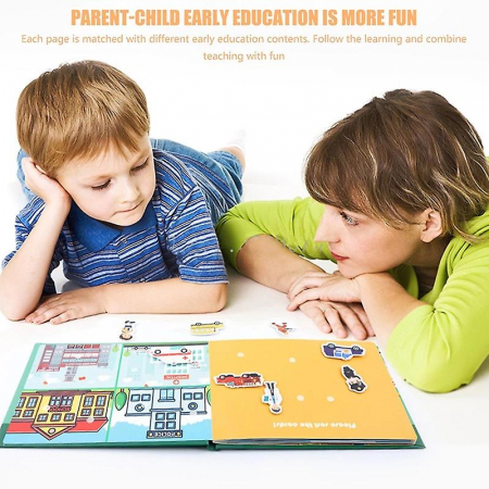 Carte cu activitati educative, Quiet Book Invata de toate [7]