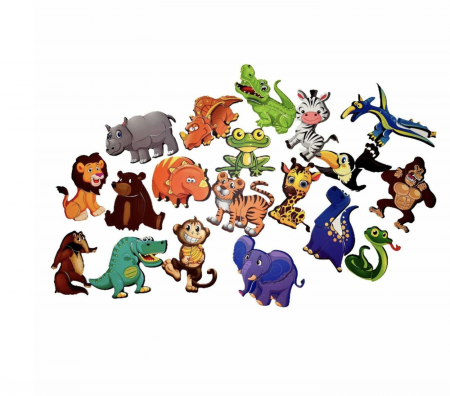 Carte cu Puzzle Magnetic Animale Salbatice [5]