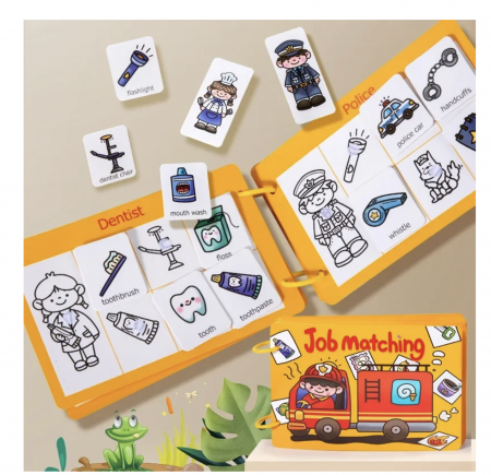 Carte educativa multifunctionala Busy Book Meserii [6]