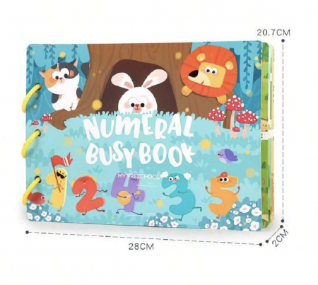 Carte educativa multifunctionala Numeral Busy Book 2-6 ani [4]