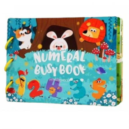 Jucarii educative si interactive - Carte educativa multifunctionala Numeral Busy Book 2-6 ani