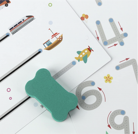 Carte educativa reutilizabila cu planse imprimate, Urmeaza linia punct cu punct [11]