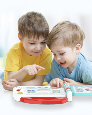 Carte interactiva si educativa cu 108 activitati, pentru bebelusi, rosu [7]