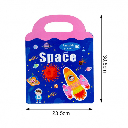 Carte magnetica cu 30 stickere reutilizabile, Spatiul cosmic si astronautii NASA [2]