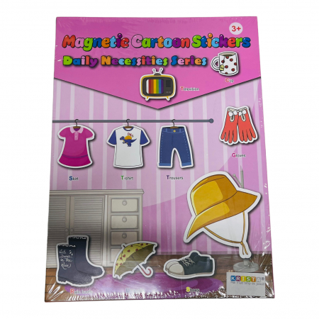 Jucarii educative si interactive - Carte magnetica cu activitati educative, cu piese puzzle si tablita de scris magnetica, cu marker, Activitati zilnice