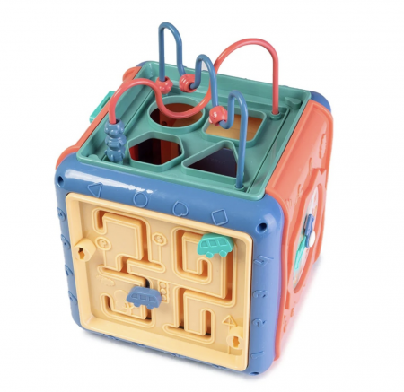Jocuri si Jucarii - Cub Educativ Bebe cu 6 Activitati – Wisdom