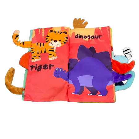 Carte textila senzoriala pentru bebelusi, Animalele Salbatice [3]