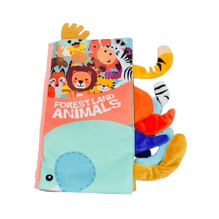 Carte textila senzoriala pentru bebelusi, Animalele Salbatice [4]