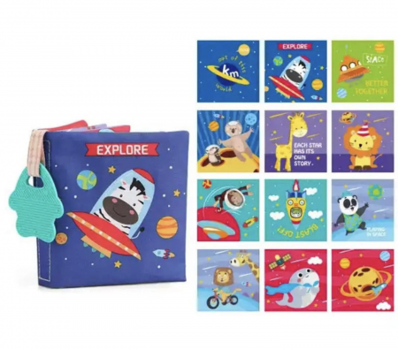 Set 6 carti senzoriale bebe, cu jucarii de dentitie [5]