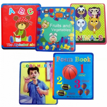 Carti educative, de colorat - Carticica educativa din spuma, 5 modele, Invata prin joaca