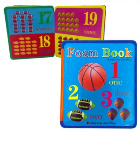 Carti educative, de colorat - Carticica educativa din spuma, 5 modele, Invata prin joaca