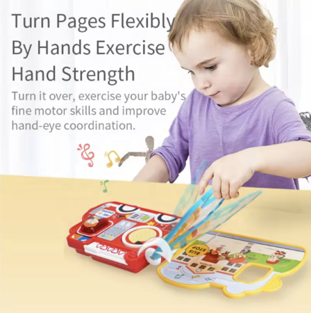 Carticica interactiva Masina de SOS – cu lumini, sunete si pagini colorate [3]